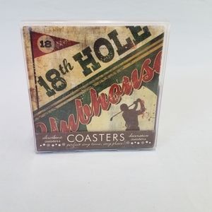 Set of 4 Golf Coasters NWT VINTAGE